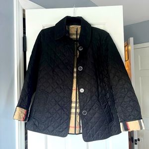 Burberry Brit Black Quilted Jacket Size Small